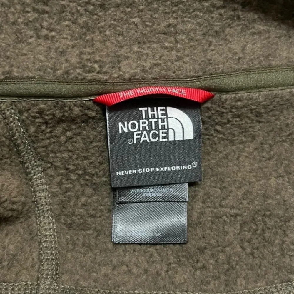 THE NORTH FACE Men's Brown Gordon Lyons 1/4 Zip Fleece Pullover XL |‎ EUC